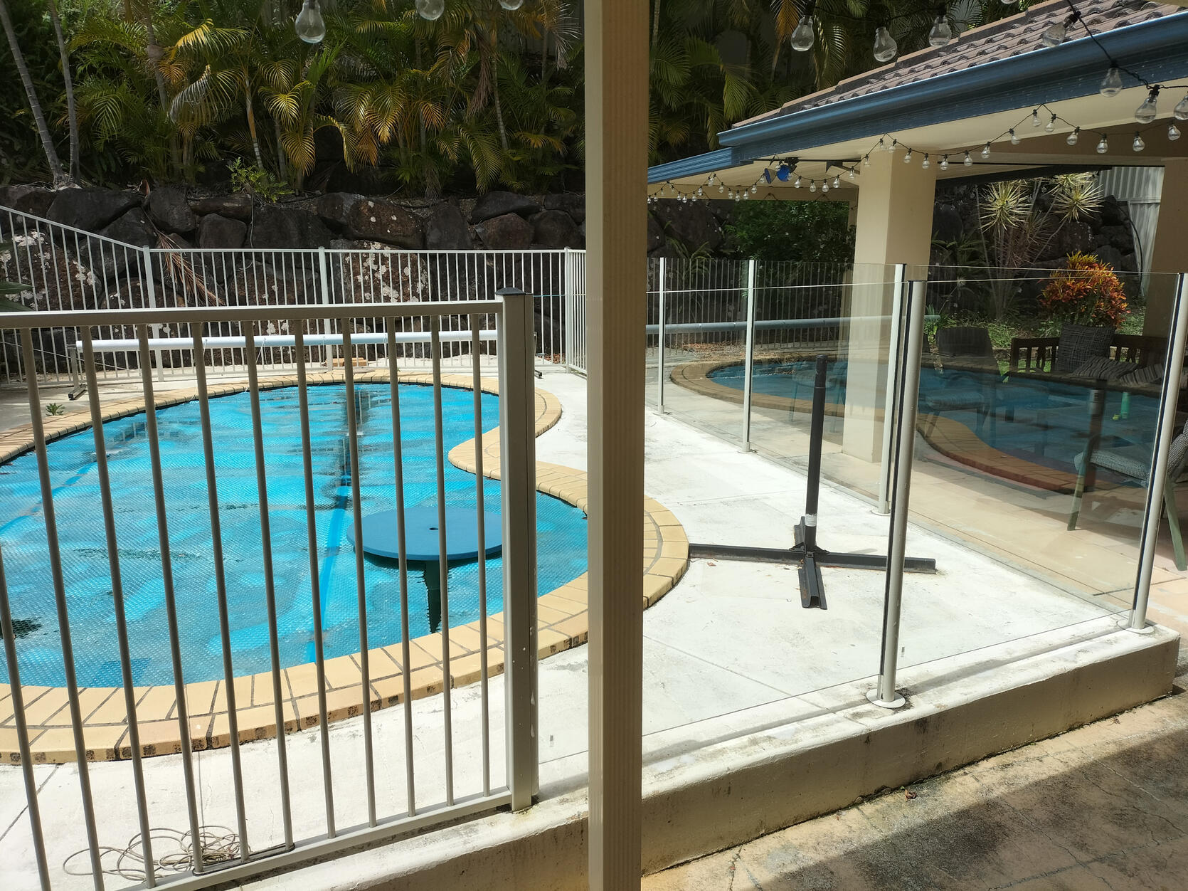 Windows at a house in Reedy Creek